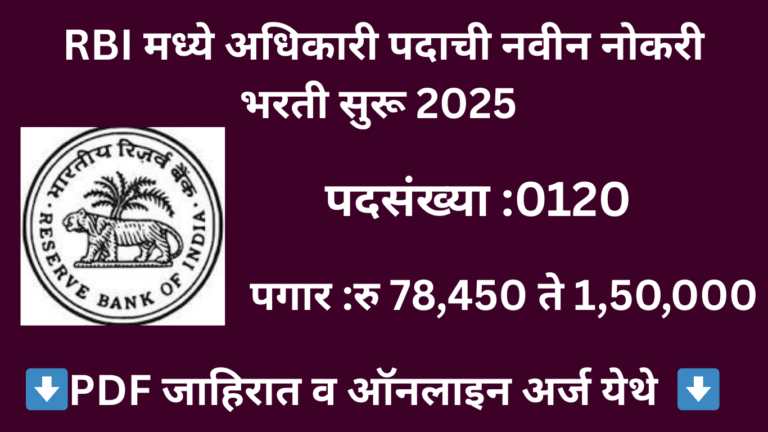 RBI Grade B Officer Recruitment 2025