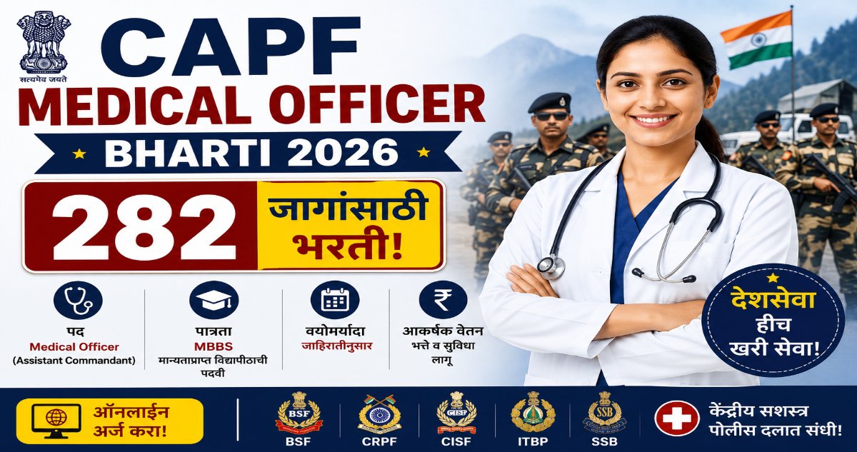 CAPF Medical Officer Recruitment 2026